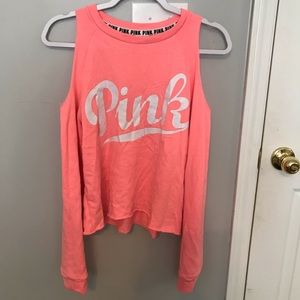 VICTORIA SECRET PINK COLD SHOULDER TOP